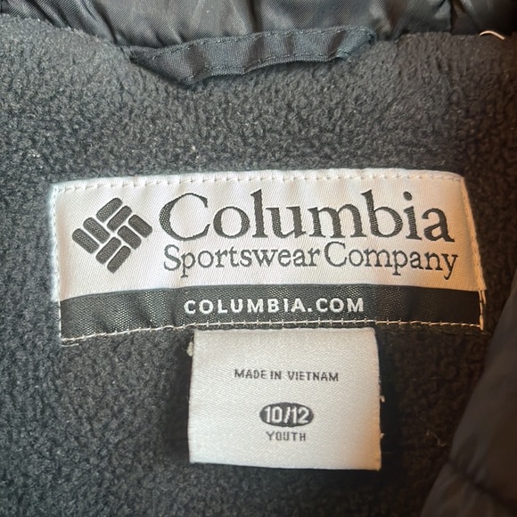 Columbia‎ Waterproof Omnishield Grey Color Block Jacket Shell Size 10/12 Youth